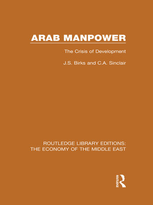 cover image of Arab Manpower (RLE Economy of Middle East)